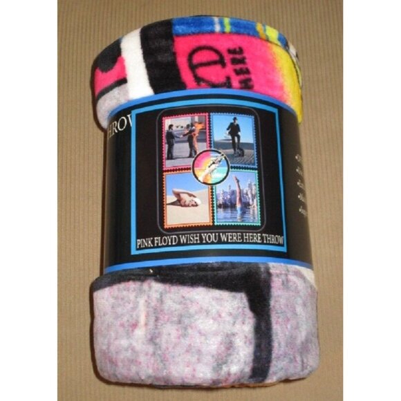 New Wish You Were Here Pink Floyd Plush Throw Gift Blanket Fleece Album Art CD - Picture 4 of 4